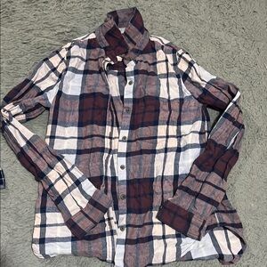 Plaid Button-Up Shirt